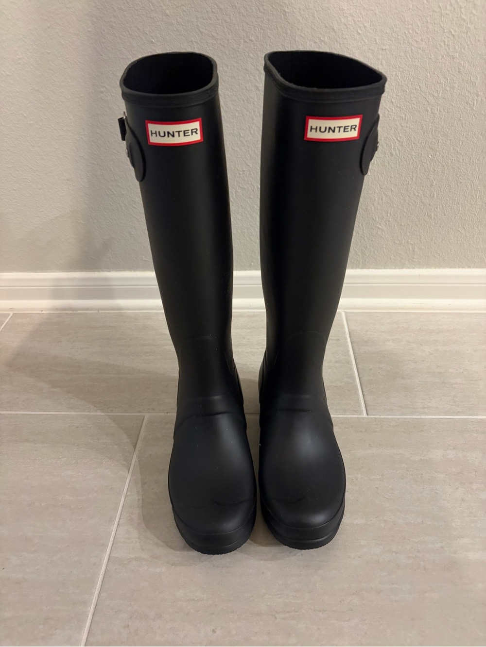 Women's Tall Black Waterproof Rain Boot
